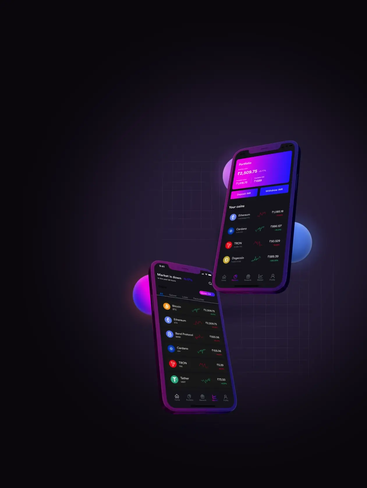 Ponte Quantum - Create an Account" or "Get Started